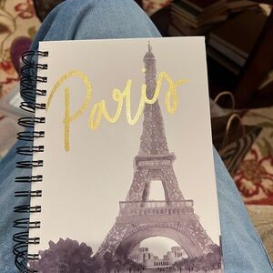 Elegant Paris Notebook with Eiffel Tower Design 160 ruled pages